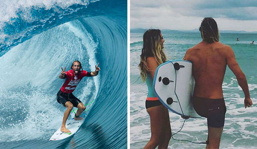 Owen Wright is just beginning a long road to recovery. Photos: WSL/Instagram