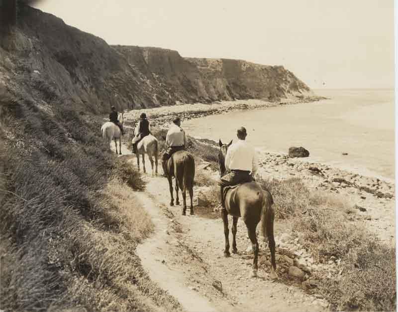 Old school horseback riding on RAT ("Right After Torrance") Beach.