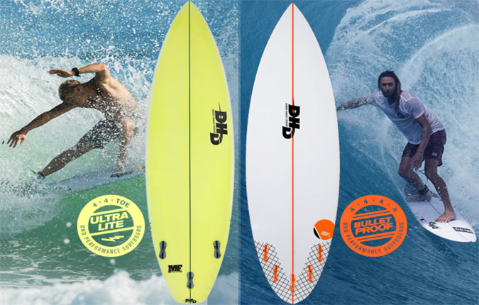 Mick Fanning on a Ducks Nuts Replica with Ultra Lite 4×4 glassing is going to be way more prone to pressure dents, buckling or even breaking compared to Asher Pacey’s Sweetspot 2.0 with bulletproof glassing.