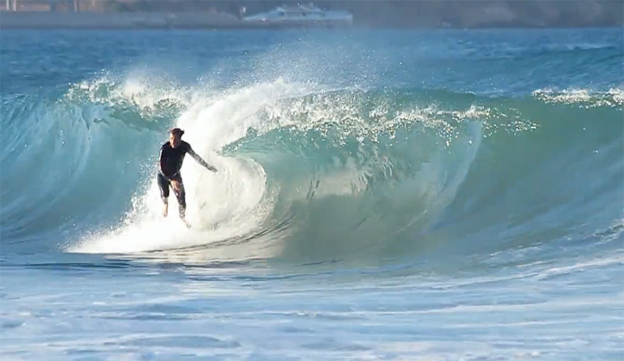 This little slab is somewhere in the Mediterranean, which, contrary to popular belief, does have waves.