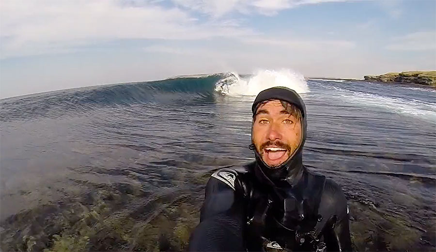 In this, the first episode of the series, he talks about the upcoming year, the joys of traveling, and getting barreled far from home.
