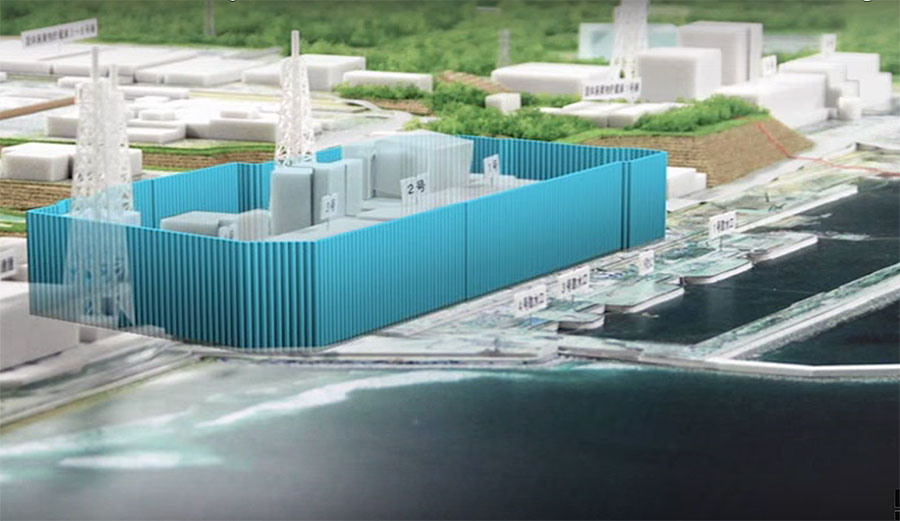 The plan, activated last week, hopes to divert groundwater around the contaminated plant.
