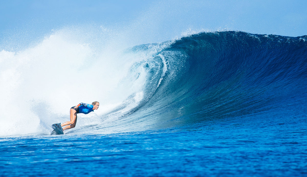In the second round at Cloudbreak, Bethany Hamilton eliminated Tyler Wright, who is leading the women's leader board, and she was just getting warmed up.