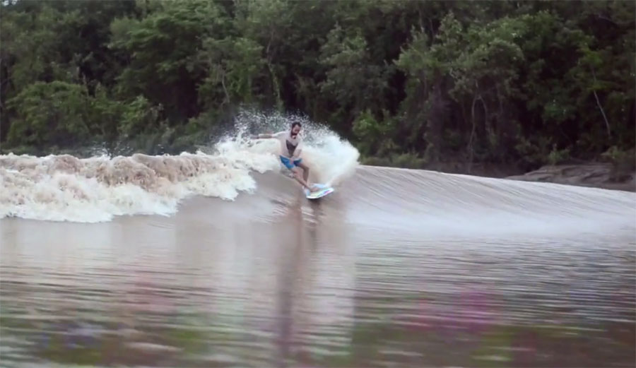 River surfing