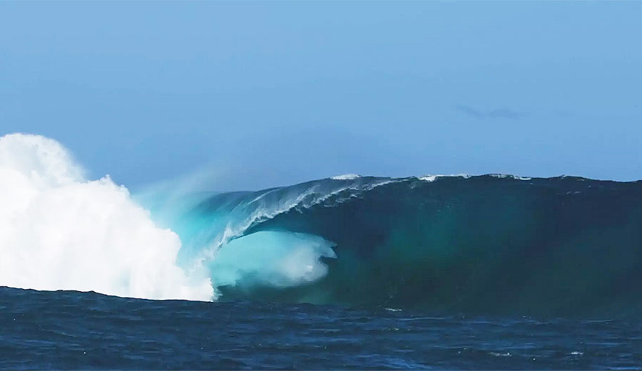 A few days ago, surf forecasts began reporting a massive purple blob heading directly towards Fiji.