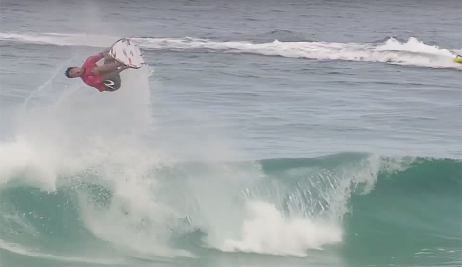 This backflip in particular scored Gabriel Medina a perfect 10, because it shouldn't be possible.