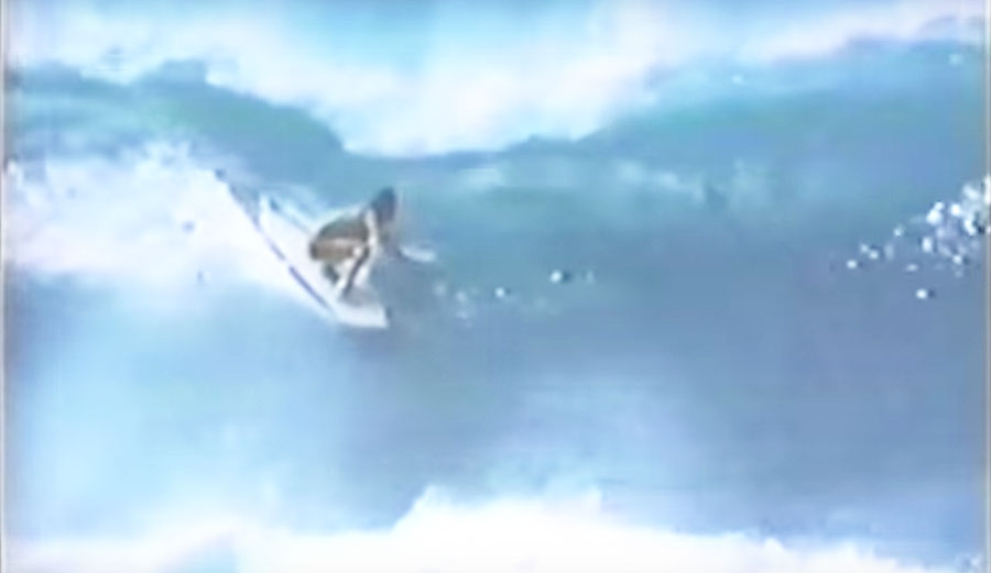 It features some of history's greatest surfers, like David Nuuhiwa, Jock Sutherland, and Greg Noll at Pipeline.