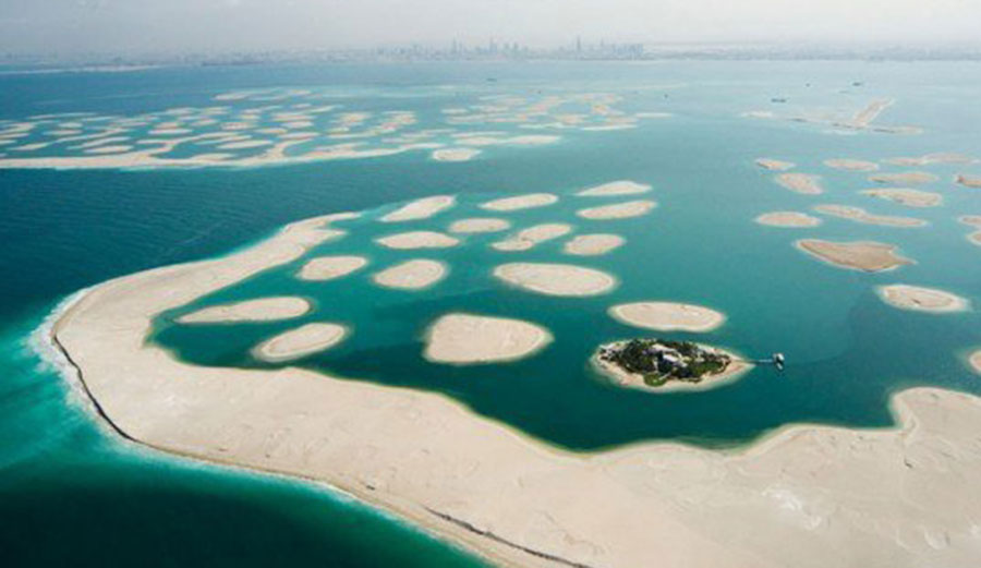The World is reportedly sinking. Photo: Inhabitat