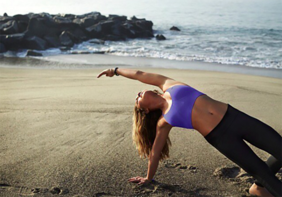 Photo: Instagram @rissmoore10 @corepoweryoga @nike.