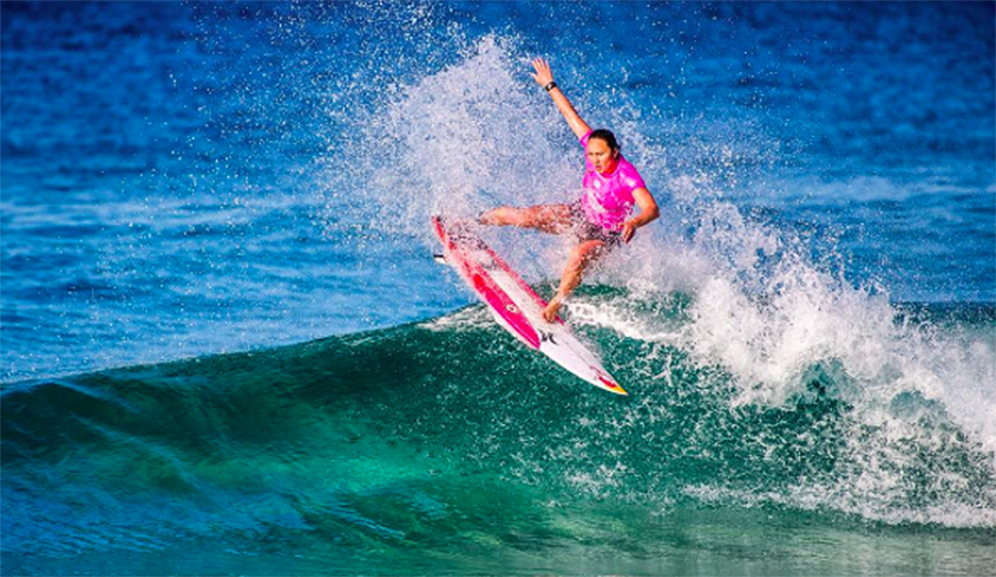 Moore is never afraid to go above the lip. Photo: Instagram @rissmoore10 Credit: Trevor Moran @tallteef.