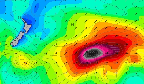 Remember this? Puerto Escondido, last year on a similar swell.