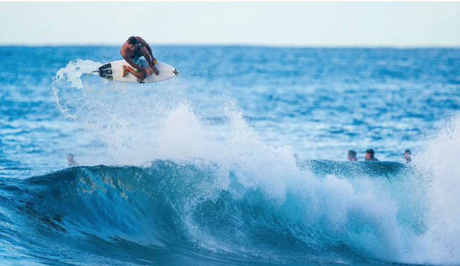Loud music backs louder surfing, as the world's best pull together three-minute edits of thrash and high performance.