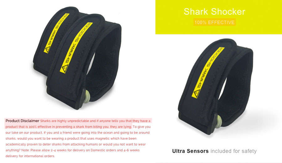 Shark Shocker: the Nigerian Princes of the shark repellent industry.