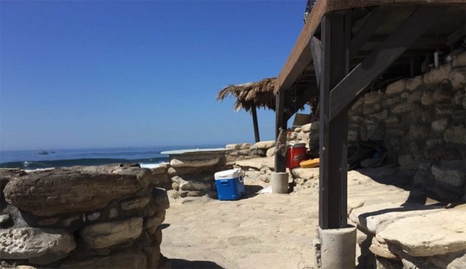 Fort at Lunada Bay.