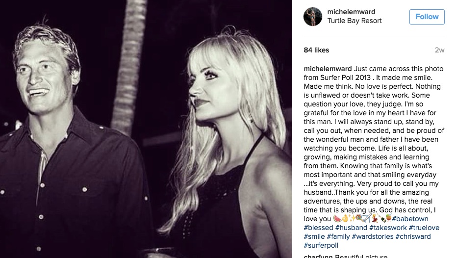 Just a few days ago, Michele posted to her personal Instagram an image harkening to a happier time. Photo: Instagram
