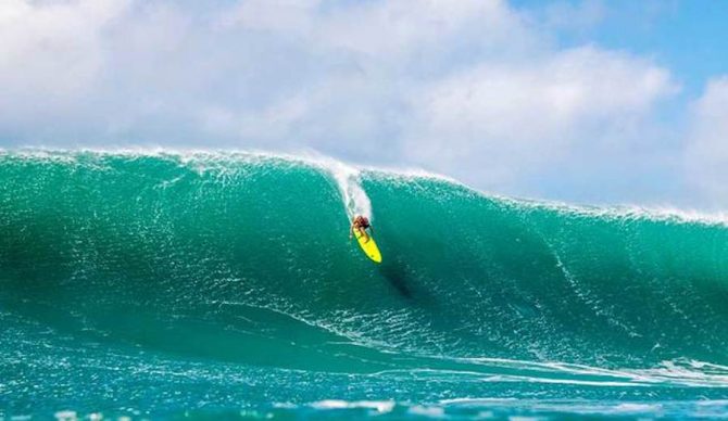 In 2016 the Eddie Aikau Invitational at Waimea Bay ran. The last time it ran was in 2009. Photo: Zak Noyle
