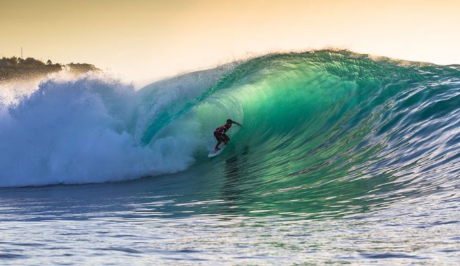 Padang Padang standout and event winner, Mega Semahd. Photo: WSL / Curley
