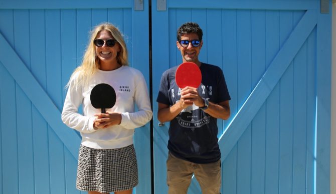 Set your ears to listen and your eyes to watch. Worlds collide, and Steph Gilmore has a killer forehand serve.