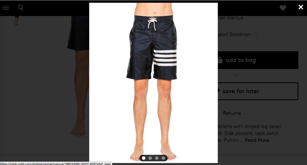 Finally, boardies that easily go from the beach to the Thai boxing ring, for an affordable $430. Photo: Lyst