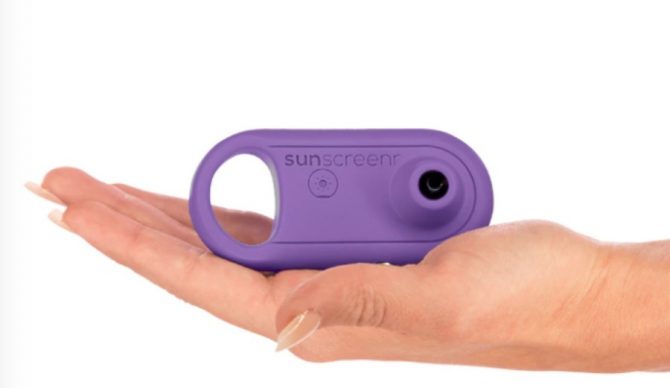This thing is not a sex toy. It's a gadget that lets you see where sunscreen has been applied. Photo: Kickstarter 