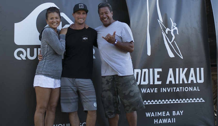 Tammy Moniz, Aaron, and Tony at the Eddie.