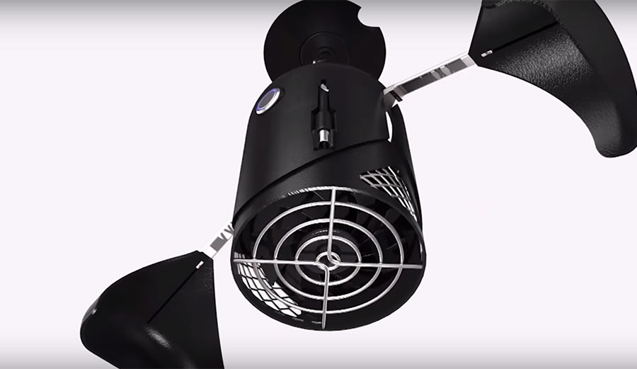 Yes, wetsuit hangers with built-in fans already exist. But this one claims it can fully dry and disinfect a winter wetsuit in a mere 18 minutes.