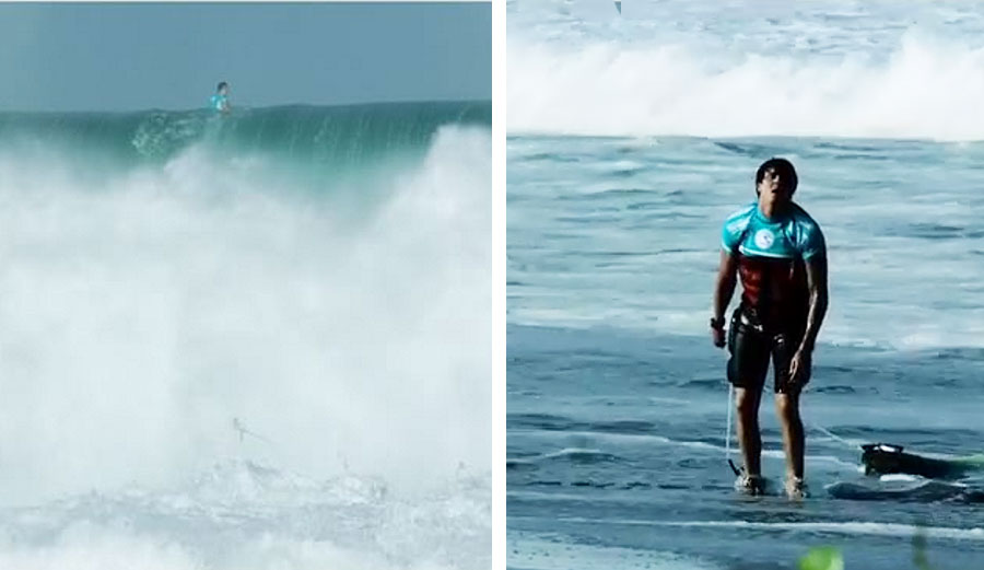 Albee Layer is no stranger to big waves. Unfortunately, part and parcel of surfing big waves is big wipeouts, and he's had his fair share of those.