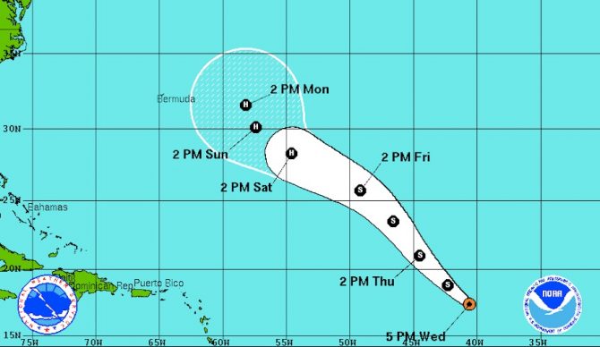 What gifts will Gaston bestow upon the east? We'll have to wait and see. Photo: NOAA