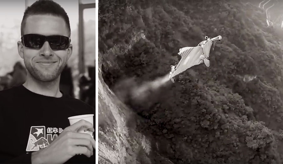 Uli Emanuele died tragically on Wednesday after a wing suit stunt went wrong.