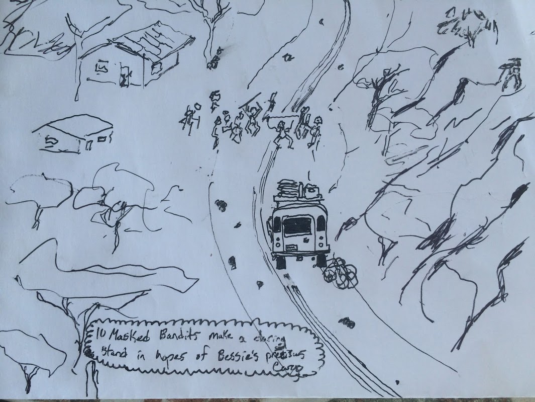 Wyatt's illustration of the sequence of events.