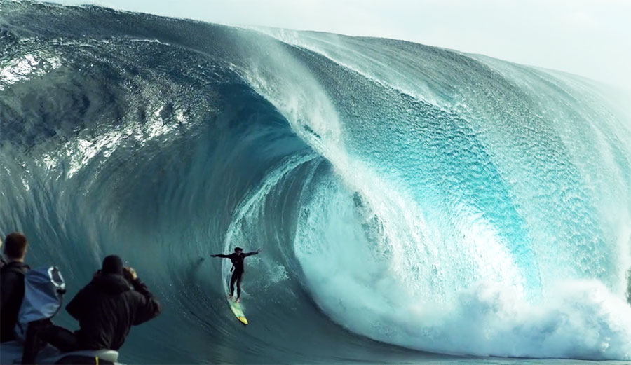 Shot at 1000 frames per second on a Phantom Flex 4K camera with Arri Ultra Prime lenses and a custom water housing.