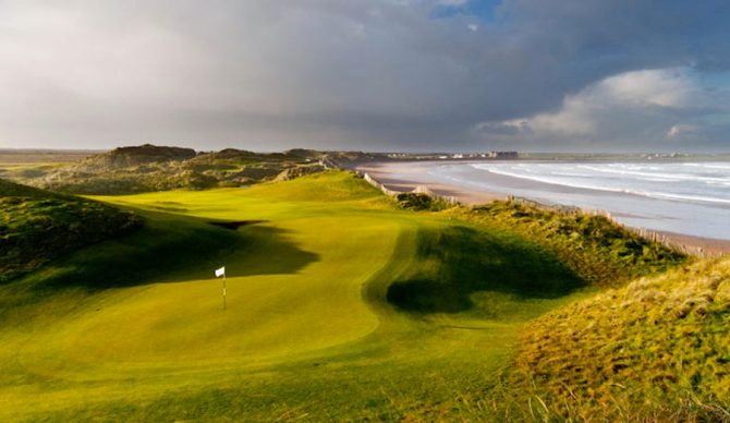 Donald Trump hopes to build a seawall to protect his Irish golf course, and potentially ruin a popular surfing beach. Photo: trumpgolfireland.com