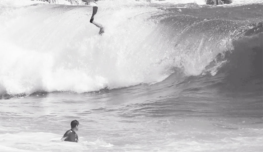 The Wedge is Newport's crown jewel. It's a freak of a wave–one of those weird oddities that, when it turns on properly, attracts a whole hell of a lot of attention.