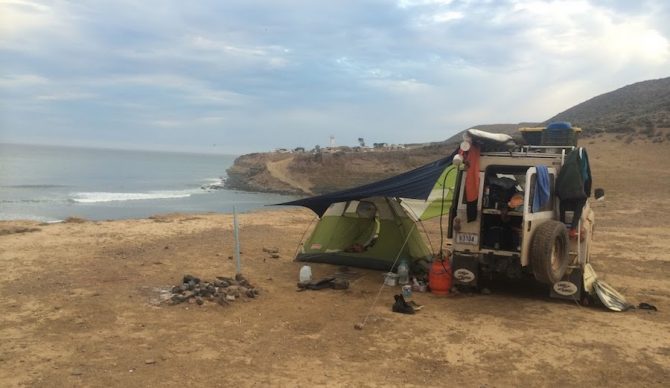 Our camping setup. Photo: Wyatt Fowler