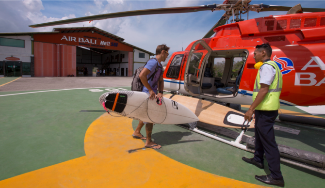 This could be you and three friends en route to G-land for a mere $10,000. Photo: Four Seasons