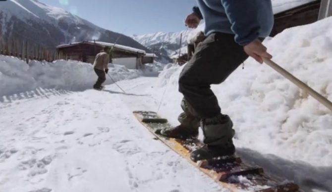 Snowboarding's origins are not what you think. Photo: Outside Online
