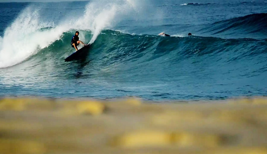 Single fins make a person surf a certain way.