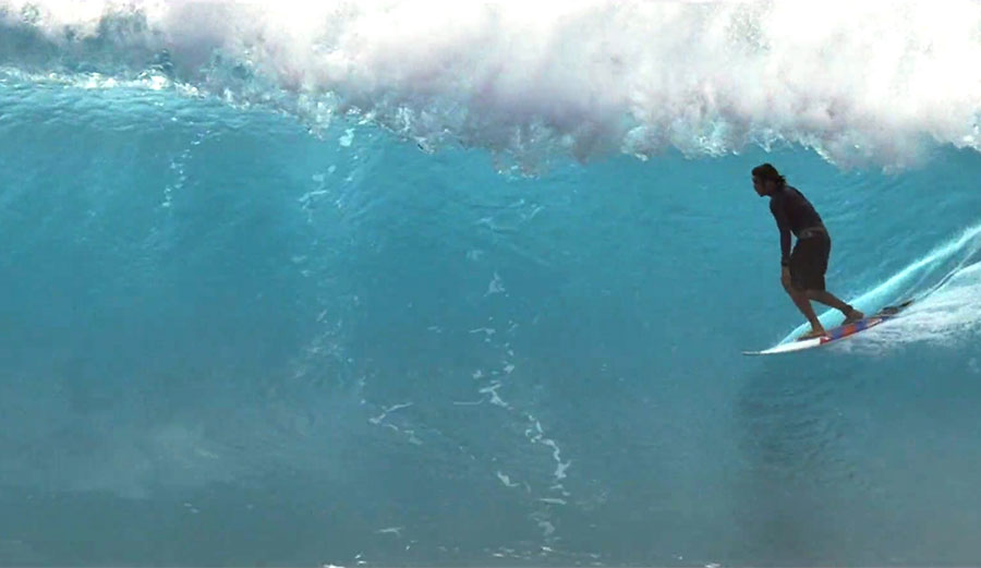 He's been putting in time from Ho'okipa and Honolua to Pipeline and Haleiwa.