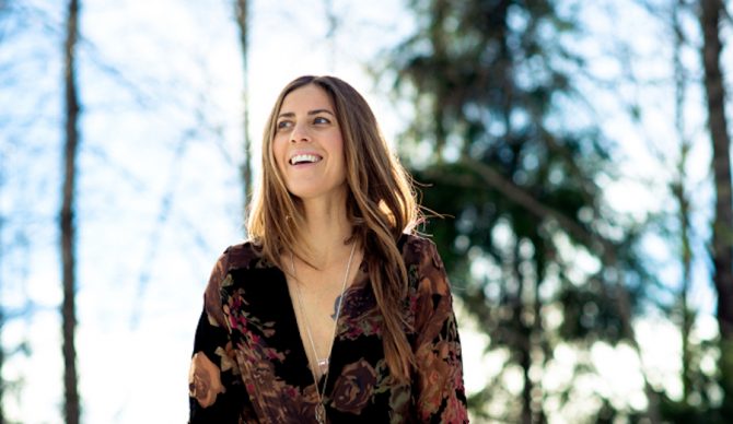 Megan Pischke is a lot of things. A professional snowboarder, a breast cancer survivor. Add mentor and inspiration to the list. She works with Boarding for Breast Cancer to empower women that have been touched in one way or another by the disease. Photo: Rebecca Amber Photography