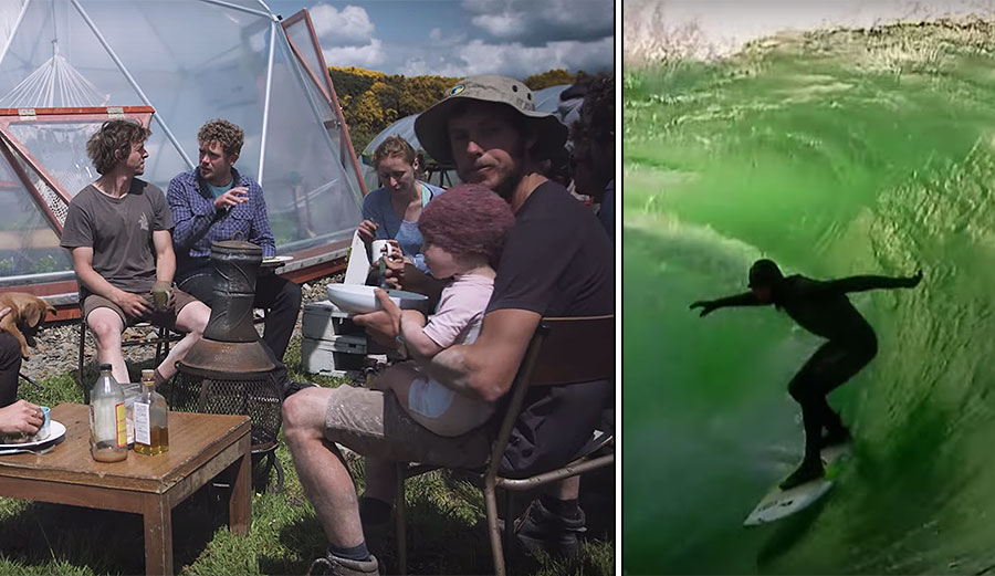 Mark Harris travels to Western Ireland. There, he spends time on a truly incredible place: an organic farm run by surfers. When it's flat, they work hard. When it's not, they surf harder.