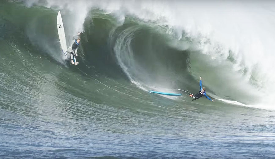 We combed the Big Wave Awards archives for five of the greatest wipeout videos from Maverick's.