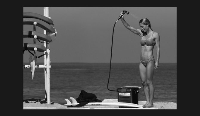 Beach showers made easier with Rinse Kit