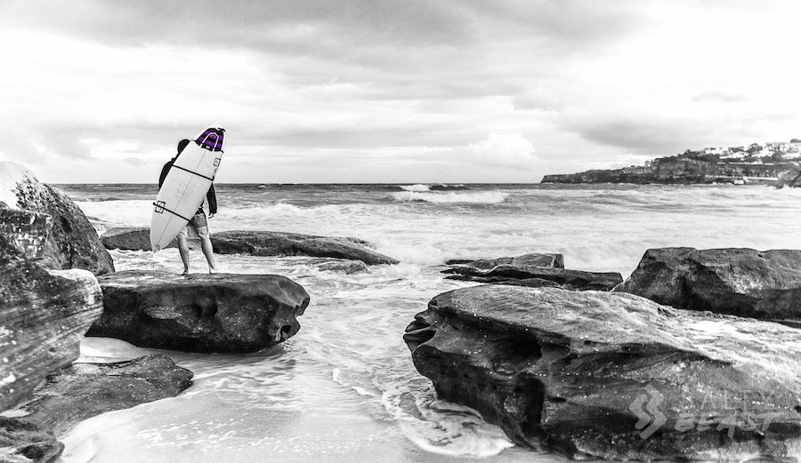Salty Beast Surfboard Backpack Bondi Beach Sydney, Australia