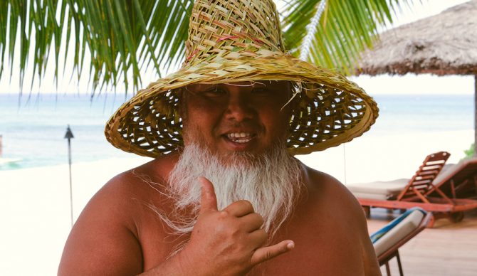 Sumo, all smiles and shakas. Standard. Photo: Cobian
