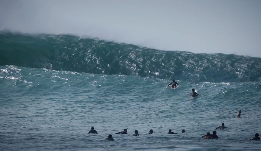 Here's What Pipeline Looked Like During the Haleiwa Event