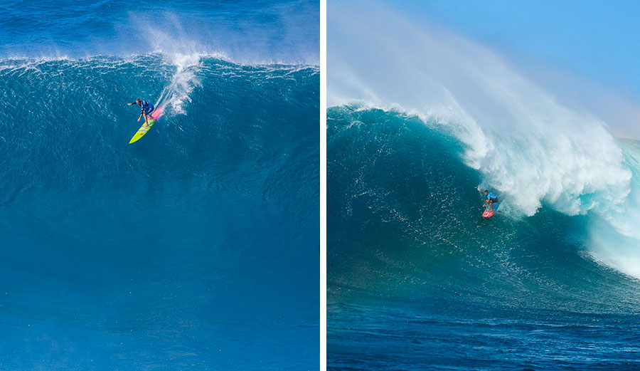 Yesterday, Billy Kemper won the Pe'ahi Challenge, and Paige Alms made history by becoming winning the first-ever Women's Big Wave Tour event.