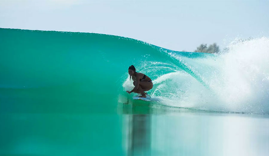 The little slice of perfection you see above comes direct from Kelly's wave pool.