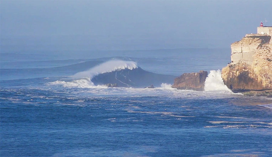 Carlos Burle, Coco Nogales, Sebastian Steudtner, Lucas Chumbinho, and Alex Botelho were among the few who braved the massive waves