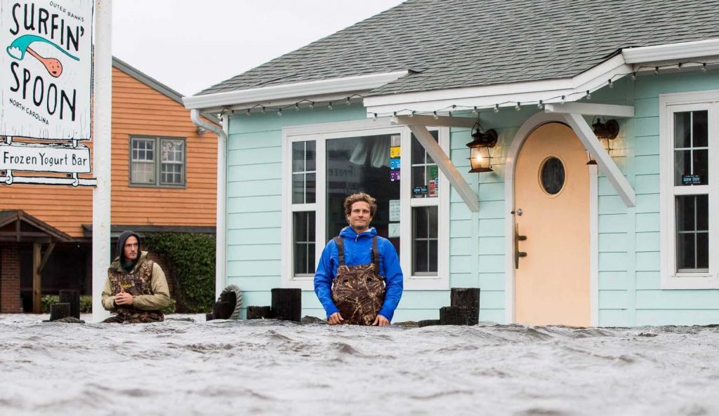 Jesse Hines Surfin Spoon Outer Banks Hurricane Matthew