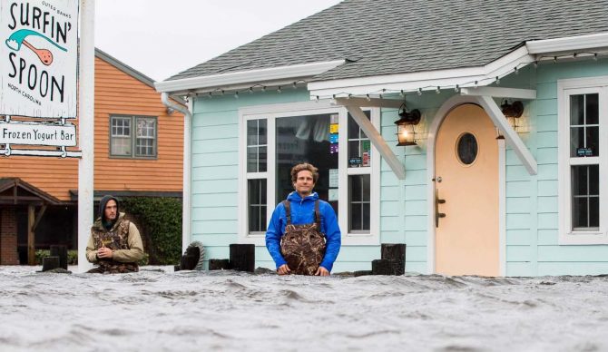 Jesse Hines Surfin Spoon Outer Banks Hurricane Matthew